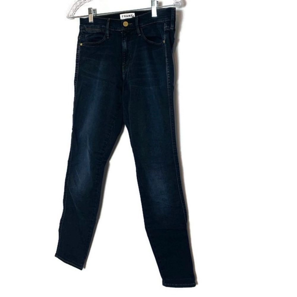FRAME DENIM | le high skinny – dark wash - Picture 3 of 8